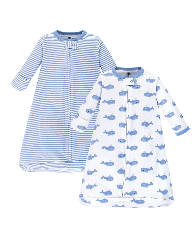 Hudson Baby Boys Cotton Long-Sleeve Wearable Sleeping Bag, Sack, Blanket