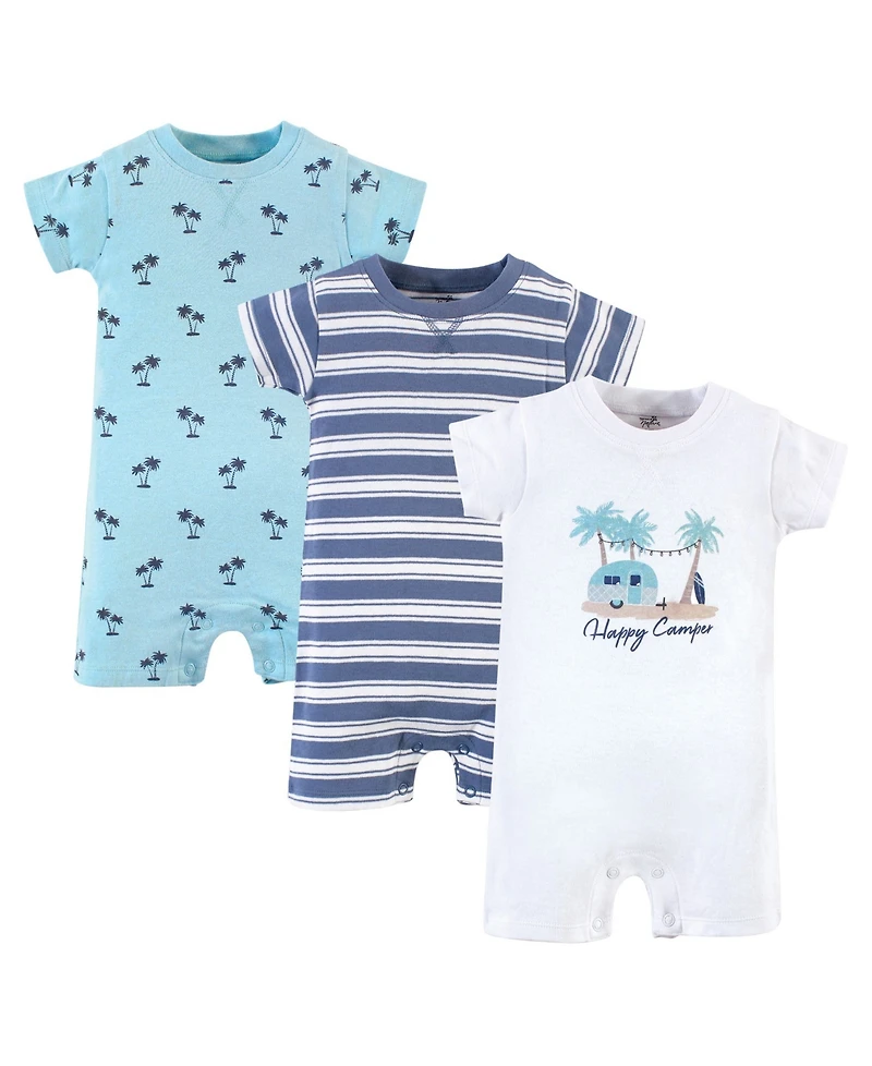 Touched by Nature Baby Boys Natural Cotton Jumpsuits