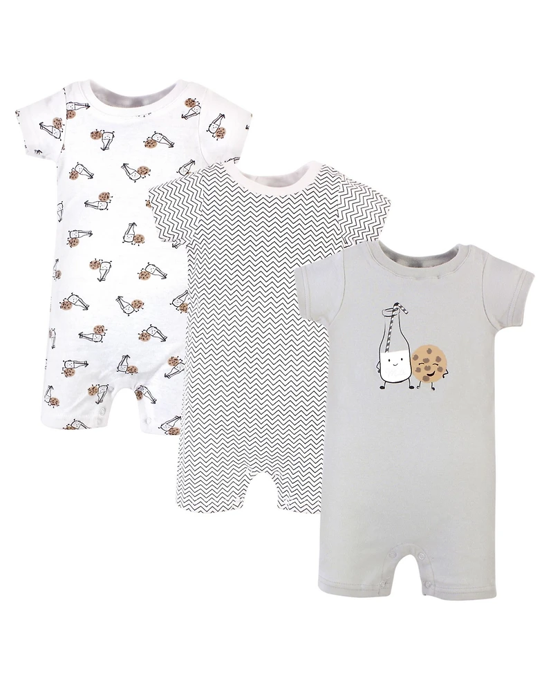 Hudson Baby Boys Soft Cotton Jumpsuits