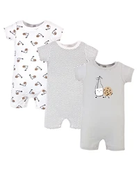 Hudson Baby Boys Soft Cotton Jumpsuits
