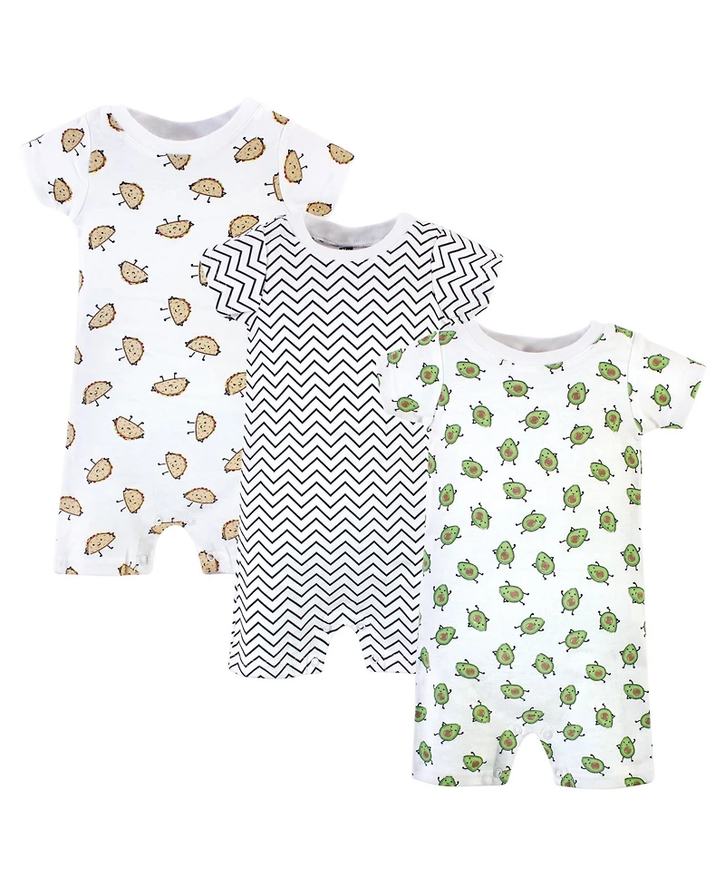 Hudson Baby Boys Soft Cotton Jumpsuits