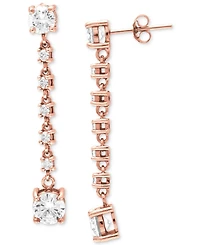 Giani Bernini Cubic Zirconia Linear Drop Earrings, Created for Macy's