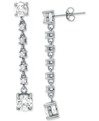 Giani Bernini Cubic Zirconia Linear Drop Earrings, Created for Macy's