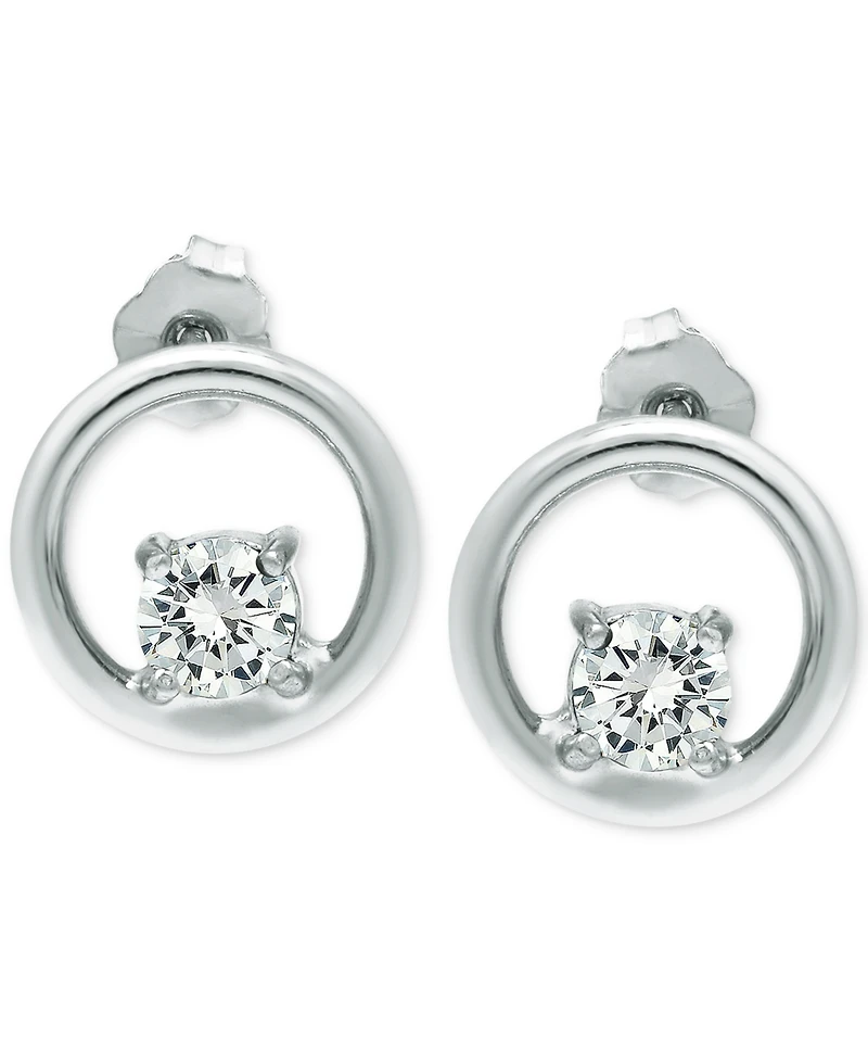 Giani Bernini Cubic Zirconia Circle Stud Earrings, Created for Macy's
