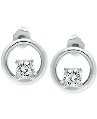 Giani Bernini Cubic Zirconia Circle Stud Earrings, Created for Macy's