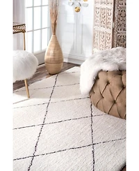 nuLoom Armitra HJMRC1A Neutral 5' x 8' Area Rug