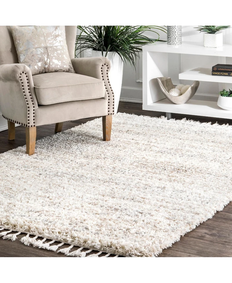 nuLoom Brooke KKEL04A Ivory 5'3" x 7'7" Area Rug