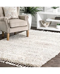 nuLoom Brooke KKEL04A Ivory 5'3" x 7'7" Area Rug
