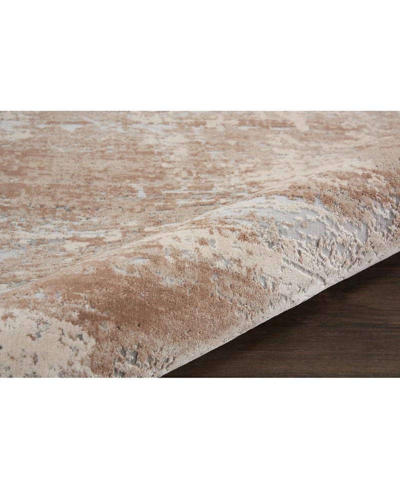 Nourison Home Rustic Textures RUS03 Beige 7'10" x 10'6" Area Rug