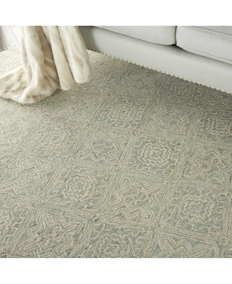Nourison Home Azura AZM01 Ivory and Gray 8' x 11' Area Rug