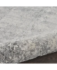 Nourison Home Rustic Textures RUS07 Gray and Beige 2'2" x 7'6" Runner Rug