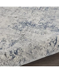 Nourison Home Rustic Textures RUS07 Ivory and Gray 7'10" x 10'6" Area Rug