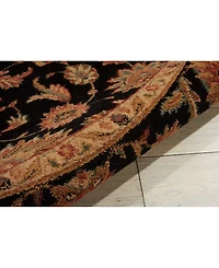 Nourison Home Living Treasures LI05 Black 7'10" Round Rug
