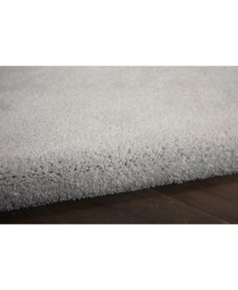 Nourison Home Serenity Shag Srs04 Silver Rug