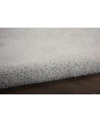 Nourison Home Serenity Shag Srs04 Silver Rug