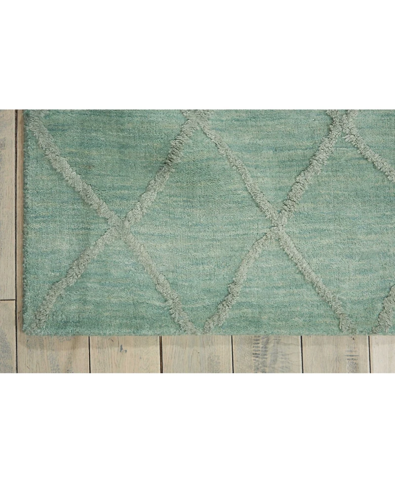 Nourison Home Lunette LNT01 Aqua 8' x 10' Area Rug