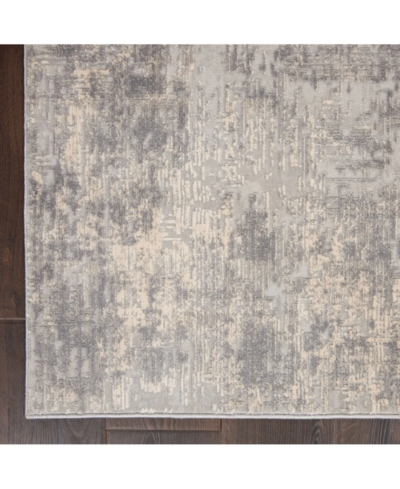 Nourison Home Rustic Textures RUS01 Ivory 5'3" x 7'3" Area Rug