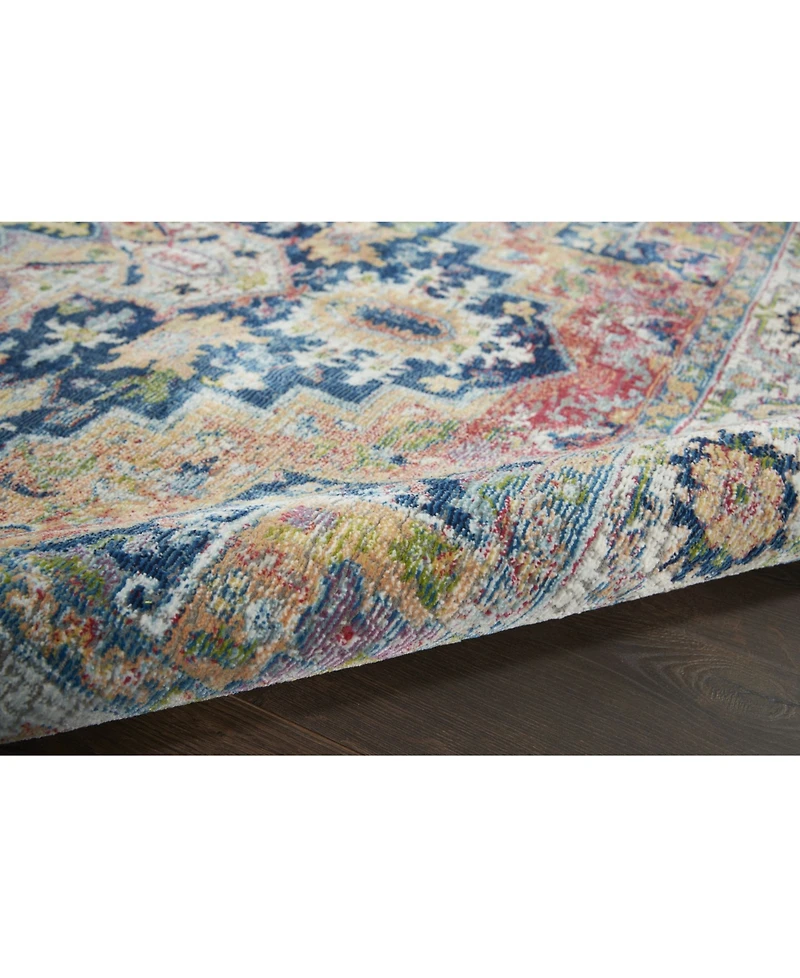 Nourison Home Ankara Global ANR11 Blue and Multi 7'10" x 9'10" Area Rug