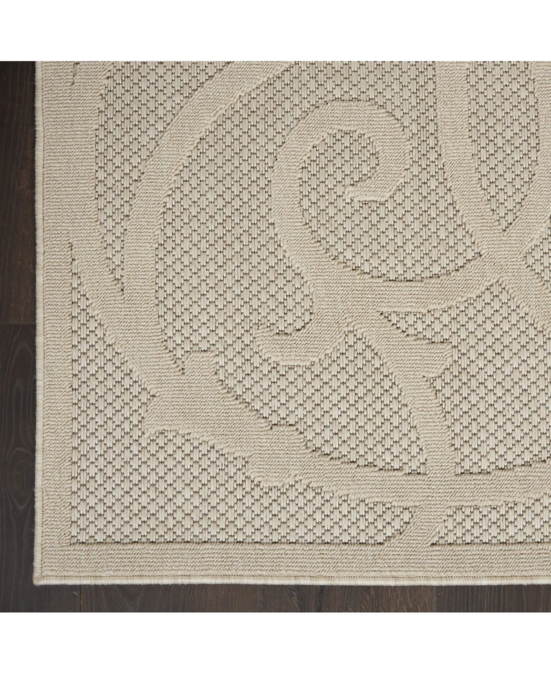 Nourison Home Cozumel CZM04 Cream 4' x 6' Outdoor Area Rug