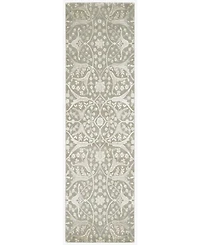 Nourison Home Luminance LUM08 Gray 2'3" x 8' Runner Rug
