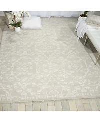 Nourison Home Elan ELN02 Silver 5'6" x 8' Area Rug