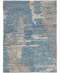 Nourison Home Ellora Ell01 Blue Rug