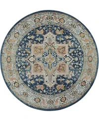 Nourison Home Ankara Global Anr11 Blue Multi Rug