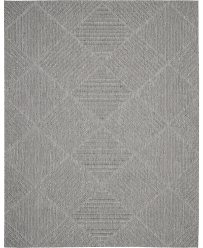 Nourison Home Cozumel CZM05 Silver 7'10" x 9'10" Outdoor Area Rug