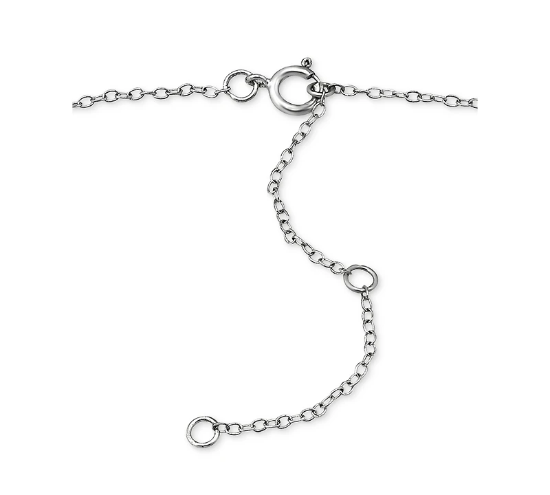 Giani Bernini Lab-Grown Opal Ankle Bracelet (Also Cubic Zirconia), Created for Macy's