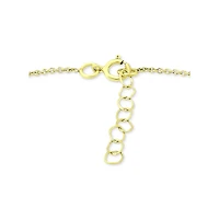 Giani Bernini Polished Bead Ankle Bracelet 18k Gold-Plated Sterling Silver & Silver, Created for Macy's