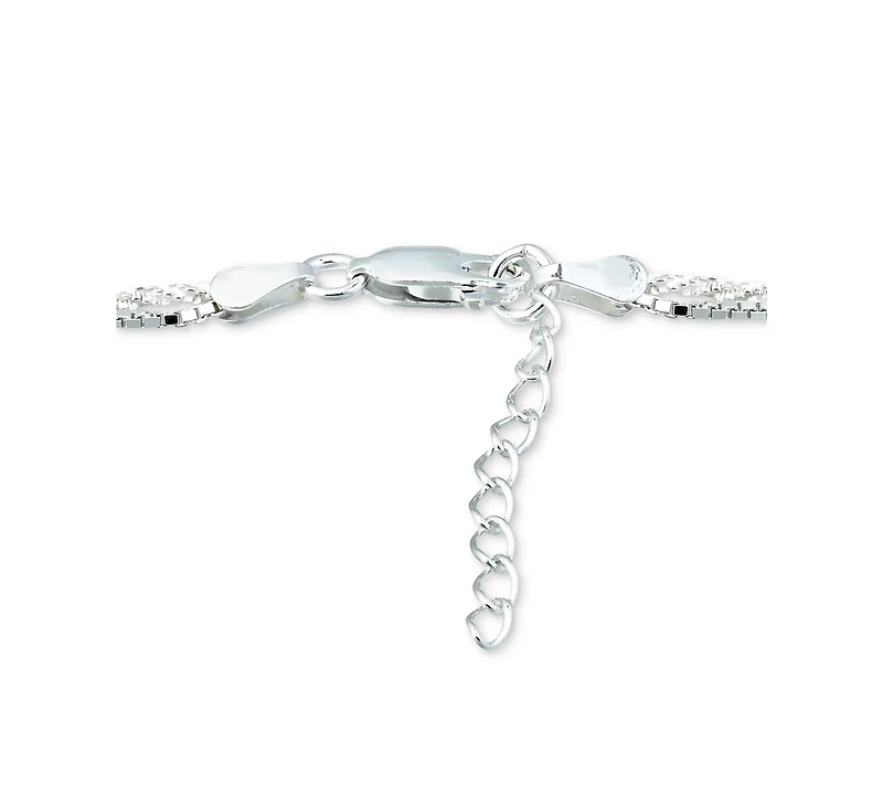 Giani Bernini Double Row Ankle Bracelet, Created for Macy's