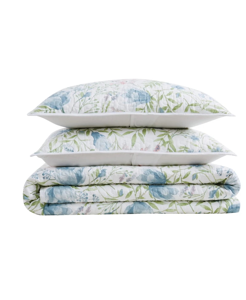 Cottage Classics Field Floral 3-Pc. Quilt Set, King