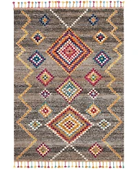 Closeout! Nourison Home Nomad NMD04 Aqua 8'10" x 12' Area Rug