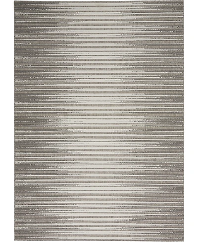 Nourison Home Key Largo KLG01 Silver 4' x 6' Outdoor Area Rug