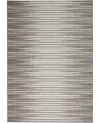 Nourison Home Key Largo KLG01 Silver 4' x 6' Outdoor Area Rug