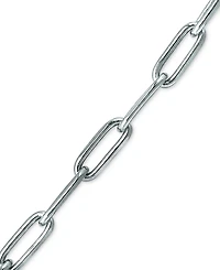 Giani Bernini Paperclip Link Ankle Bracelet Sterling Silver and 18k Over Silver, Created for Macy's