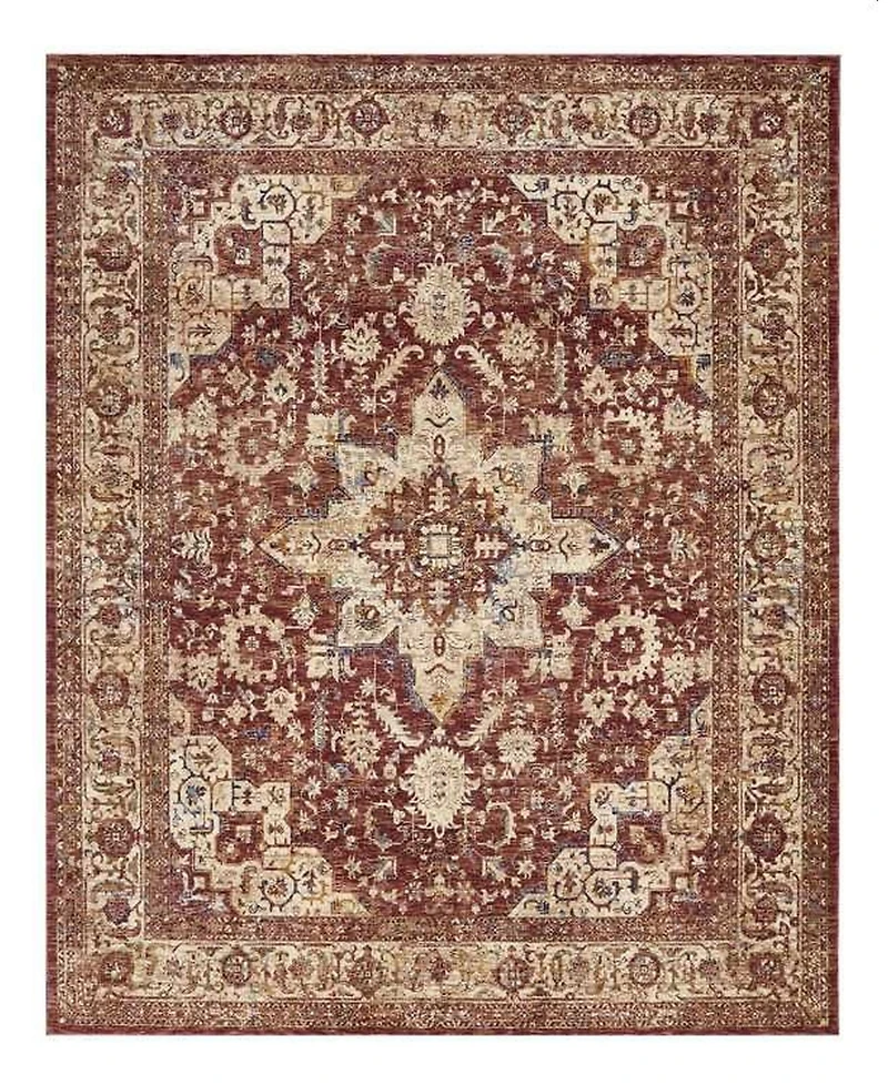 Mink Home Taza Heriz TAZ02 Red 9'10" x 13'2" Area Rug