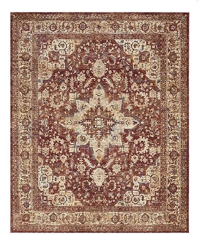Mink Home Taza Heriz TAZ02 Red 9'10" x 13'2" Area Rug