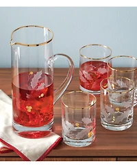 Lenox Holiday Gold Glass Beverage Pitcher
