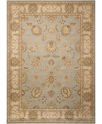 Nourison Home Persian Empire PE22 Aqua 5'3" x 7'5" Area Rug