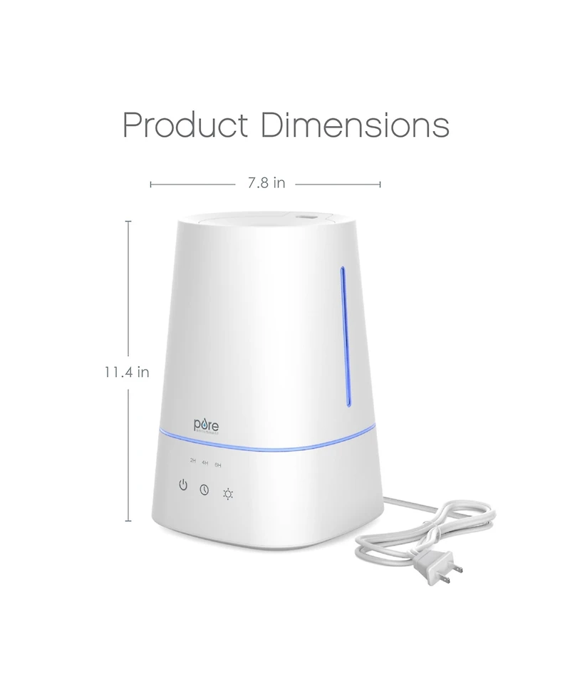 Pure Enrichment Hume Max Top Fill Humidifier - White