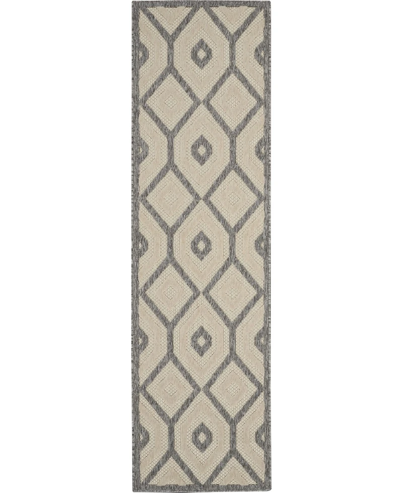 Nourison Home Cozumel CZM02 Cream 2'2" x 7'6" Runner Rug