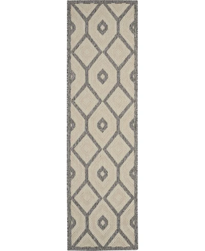 Nourison Home Cozumel CZM02 Cream 2'2" x 7'6" Runner Rug