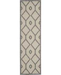 Nourison Home Cozumel CZM02 Cream 2'2" x 7'6" Runner Rug