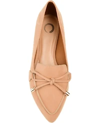 Journee Collection Women's Muriel Bow Detail Pointed Toe Flats