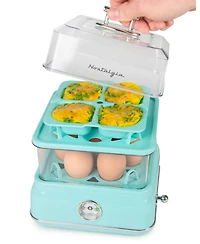 Nostalgia CLEC14AQ Classic Retro Egg Cooker, 14 Eggs