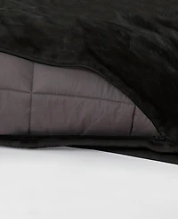 DreamLab Plush 15lb Weighted Blanket with Washable Cover
