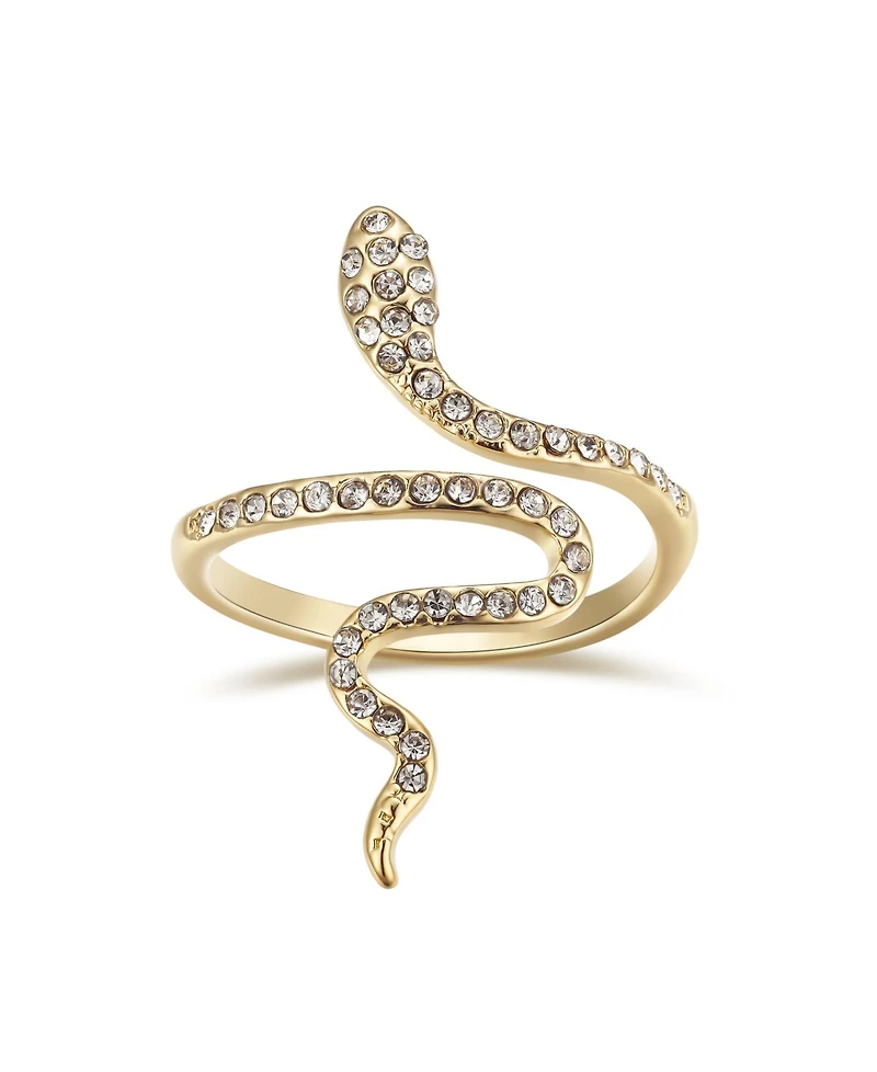 Unwritten Crystal Snake Bypass Ring