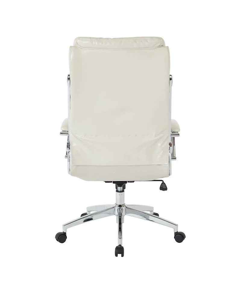 Osp Home Furnishings Executive Faux Leather Office High Back Chair