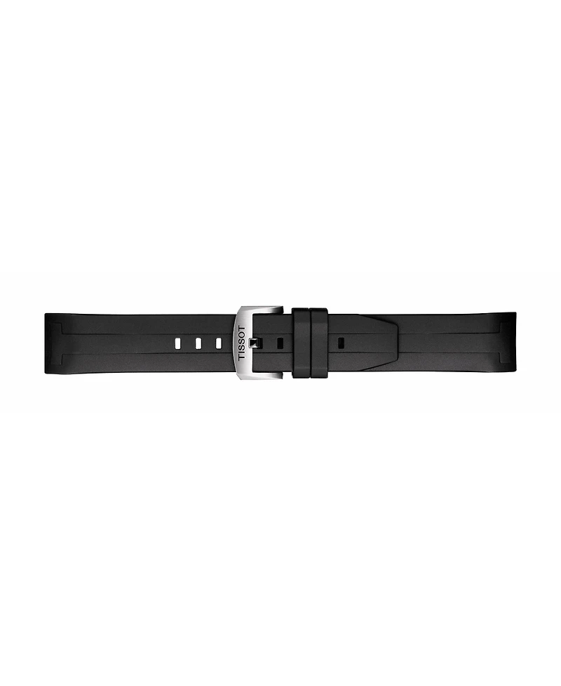 Tissot Men's Swiss Automatic Seastar 1000 Powermatic 80 Black Rubber Strap Diver Watch 43mm